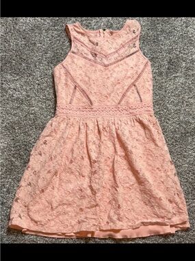 City Triangles Blush Pink Lace Party Dress
